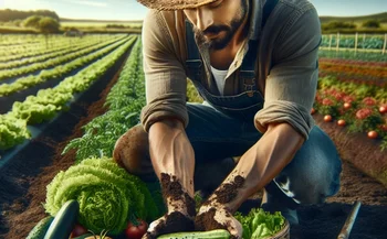 Farm worker, vegetables